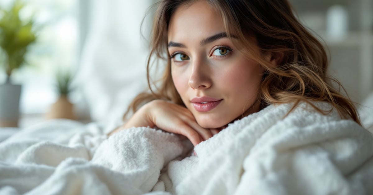Astuces linge blanc : draps et serviettes d'un blanc éclatant soigneusement pliés
